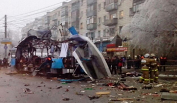 Trolleybus bomb attack